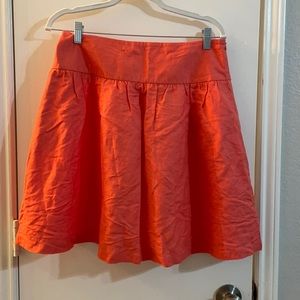 Larry Levine Coral Linen Blend Skirt | 10 EUC